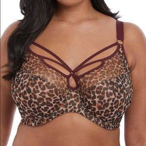 Elomi Sachi UW Plunge Bra Leopard 36HH/L
